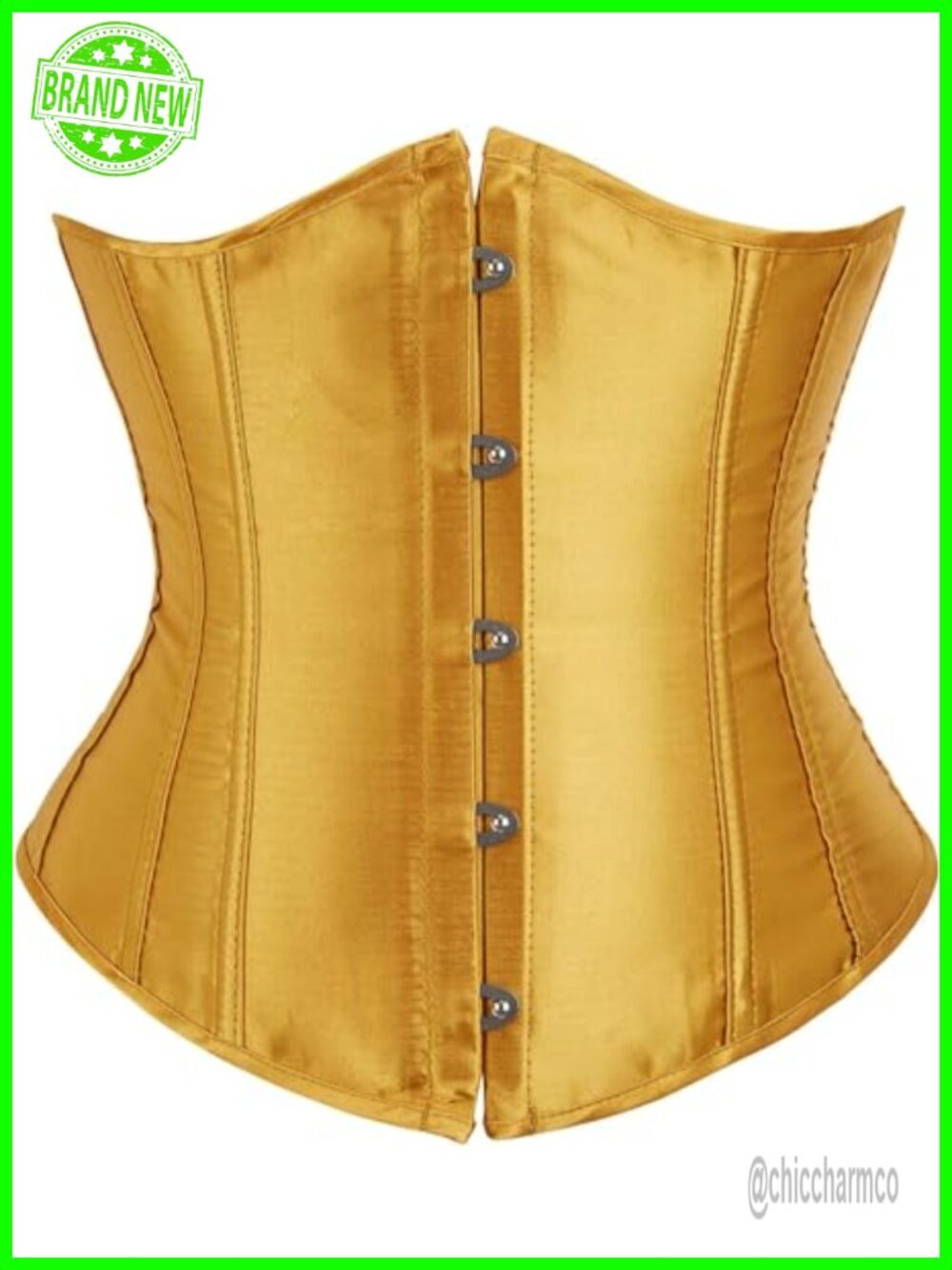 ADELCE Underbust Corset Waist Training Plus Size Bustier Cincher